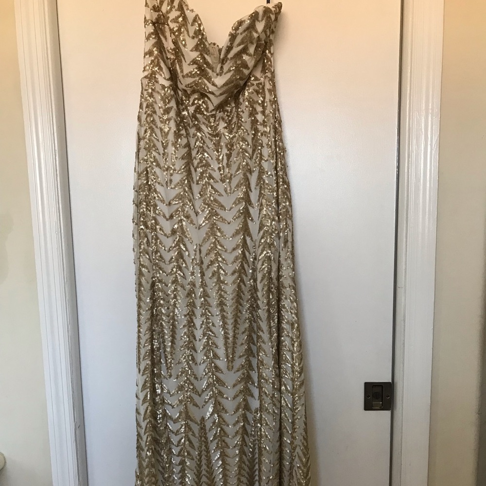ASOS gold dress
